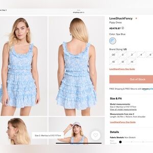 LoveShackFancy Pippy Dress (Size : 6)